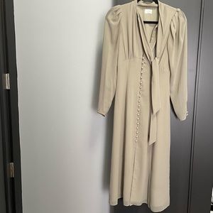 Wilfred mambo dress in dry basil green